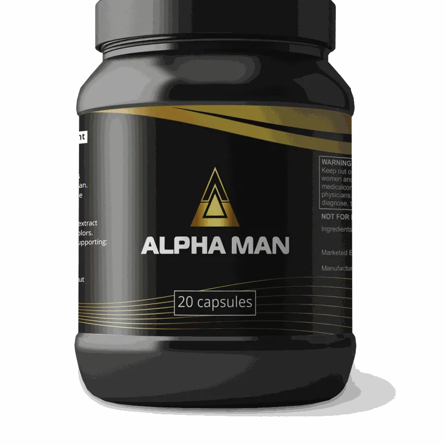 Alpha Man — foto del envase