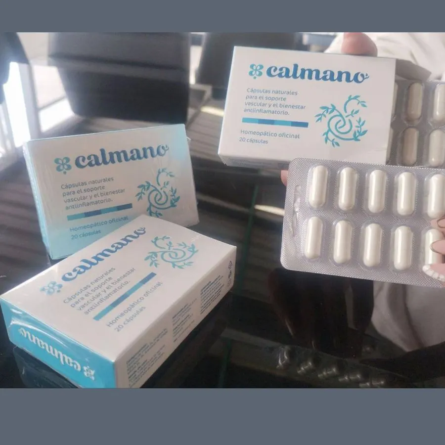 Calmano Cápsulas — foto del envase