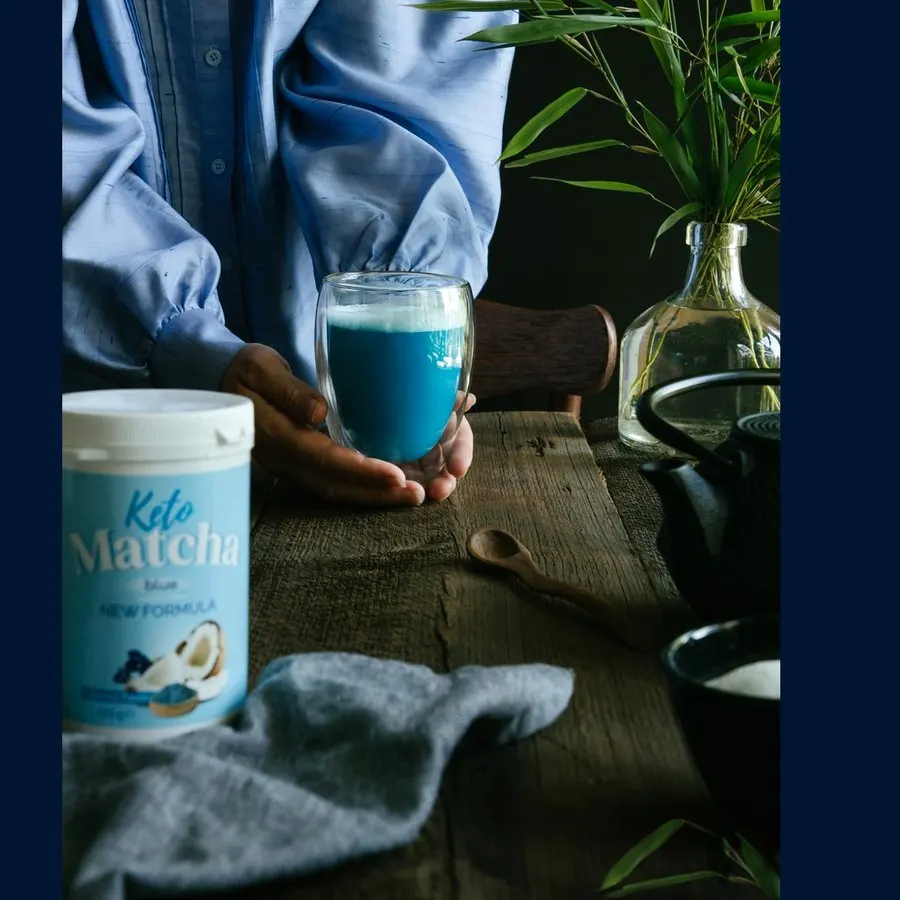Keto Matcha Blue — fotografia opakowania 2