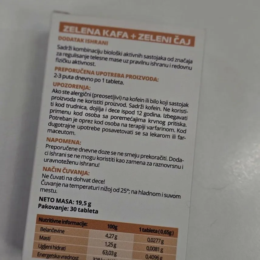 Zelena Kafa + Zeleni Čaj — fotografija proizvoda 2